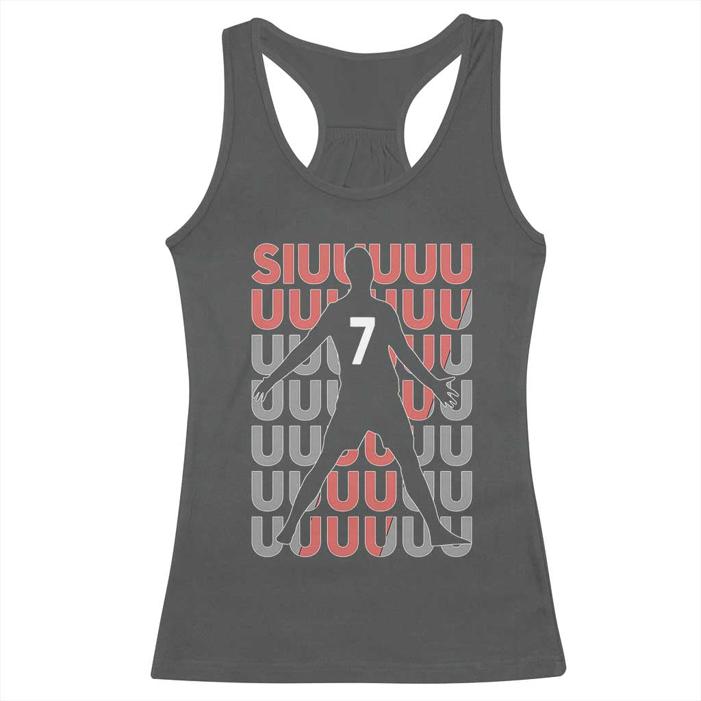 Siuuuu Soccer Celebration Racerback Tank Top Gift For Fans