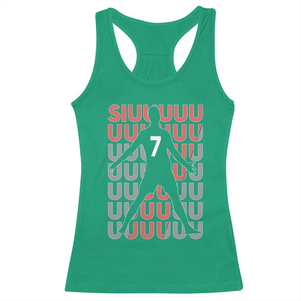 Siuuuu Soccer Celebration Racerback Tank Top Gift For Fans