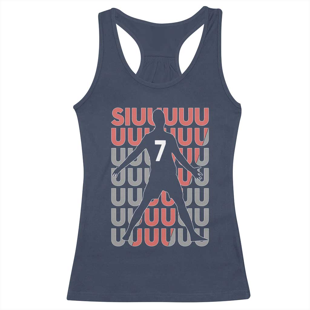 Siuuuu Soccer Celebration Racerback Tank Top Gift For Fans