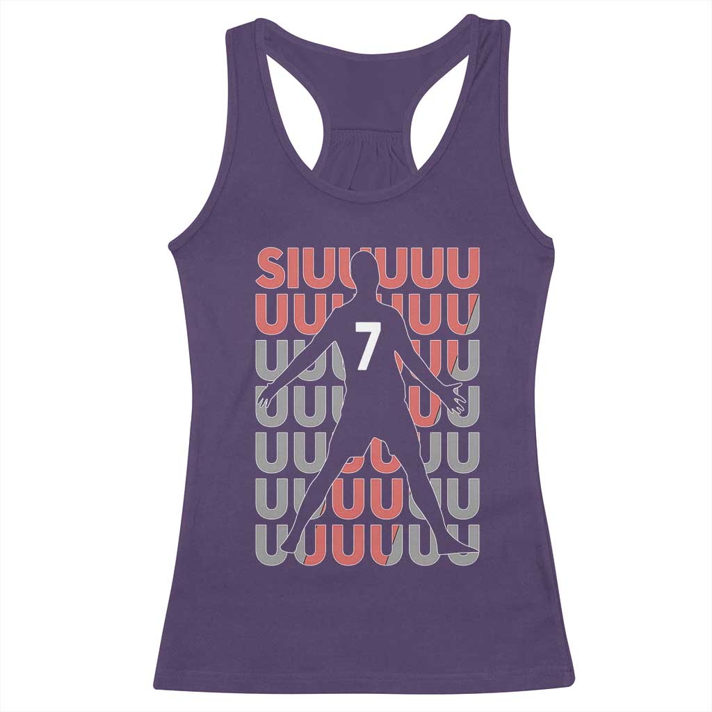 Siuuuu Soccer Celebration Racerback Tank Top Gift For Fans