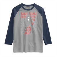 Siuuuu Soccer Celebration Raglan Shirt Gift For Fans