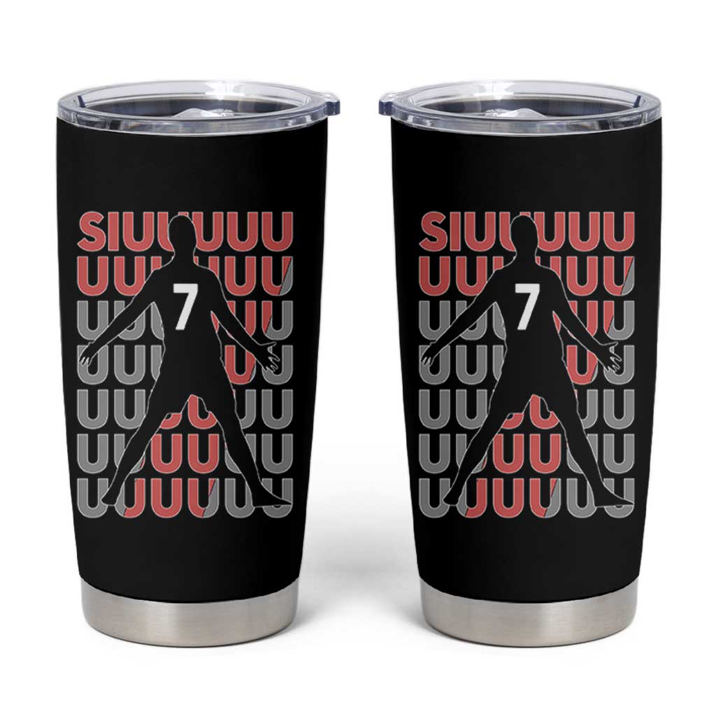 Siuuuu Soccer Celebration Tumbler Cup Gift For Fans