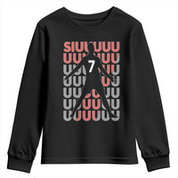 Siuuuu Soccer Celebration Youth Sweatshirt Gift For Fans