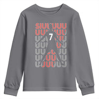 Siuuuu Soccer Celebration Youth Sweatshirt Gift For Fans