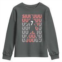 Siuuuu Soccer Celebration Youth Sweatshirt Gift For Fans