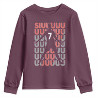 Siuuuu Soccer Celebration Youth Sweatshirt Gift For Fans