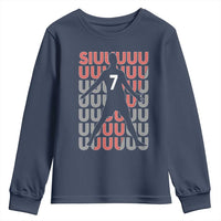 Siuuuu Soccer Celebration Youth Sweatshirt Gift For Fans