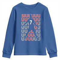 Siuuuu Soccer Celebration Youth Sweatshirt Gift For Fans