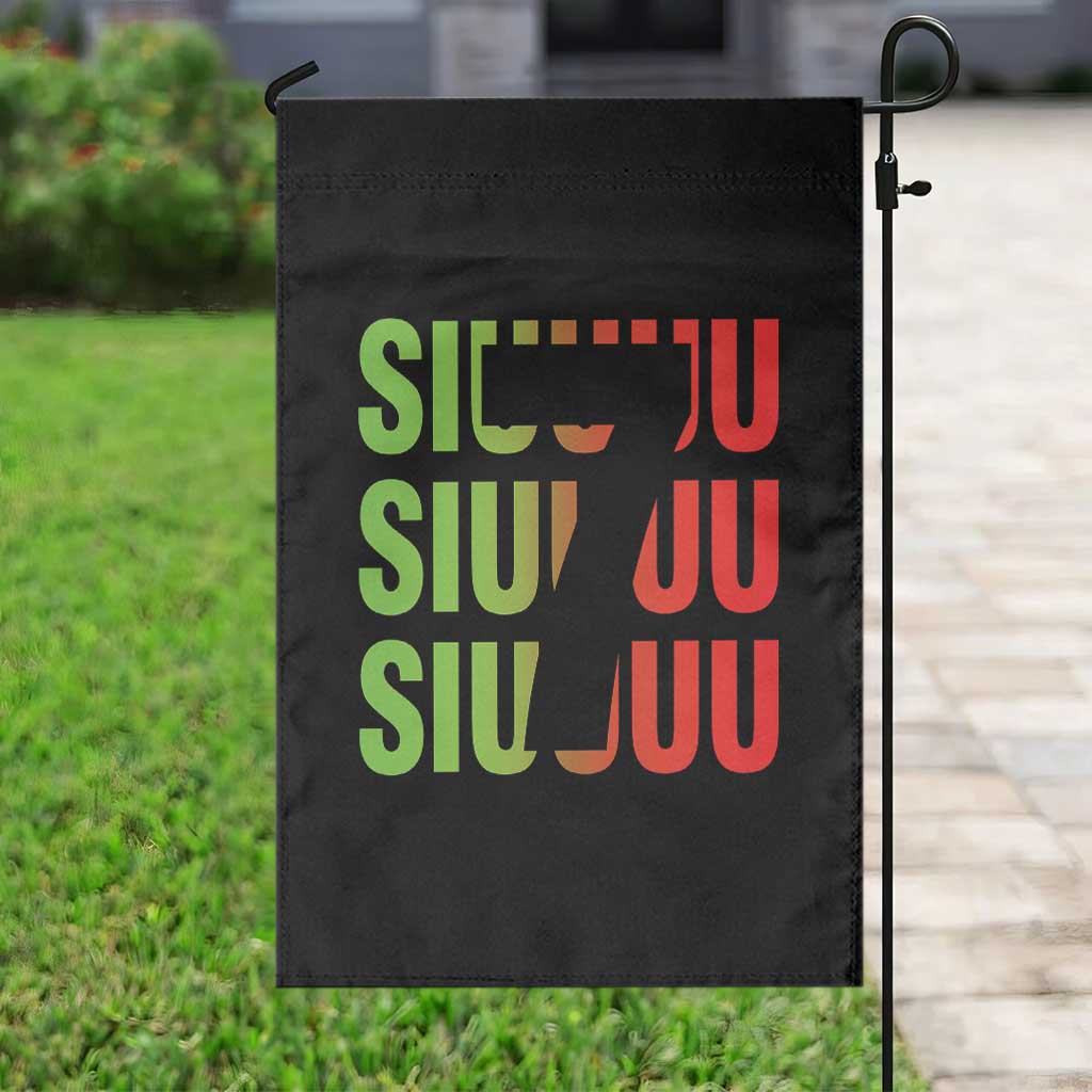 Siuuuu Soccer Celebration Garden Flag Gift For Soccer Lovers