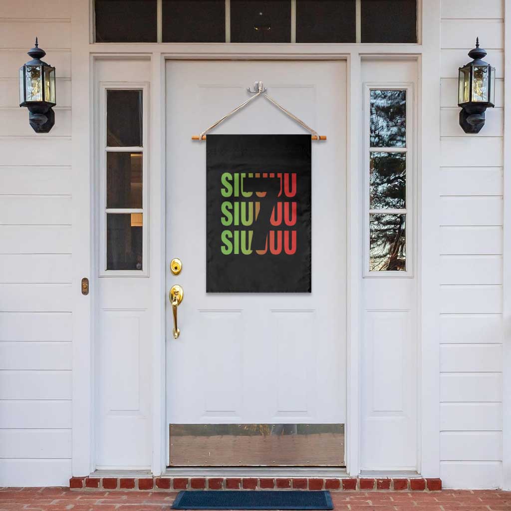 Siuuuu Soccer Celebration Garden Flag Gift For Soccer Lovers
