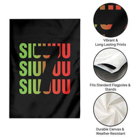 Siuuuu Soccer Celebration Garden Flag Gift For Soccer Lovers