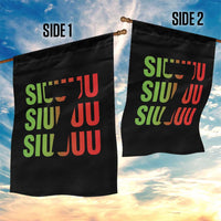 Siuuuu Soccer Celebration Garden Flag Gift For Soccer Lovers