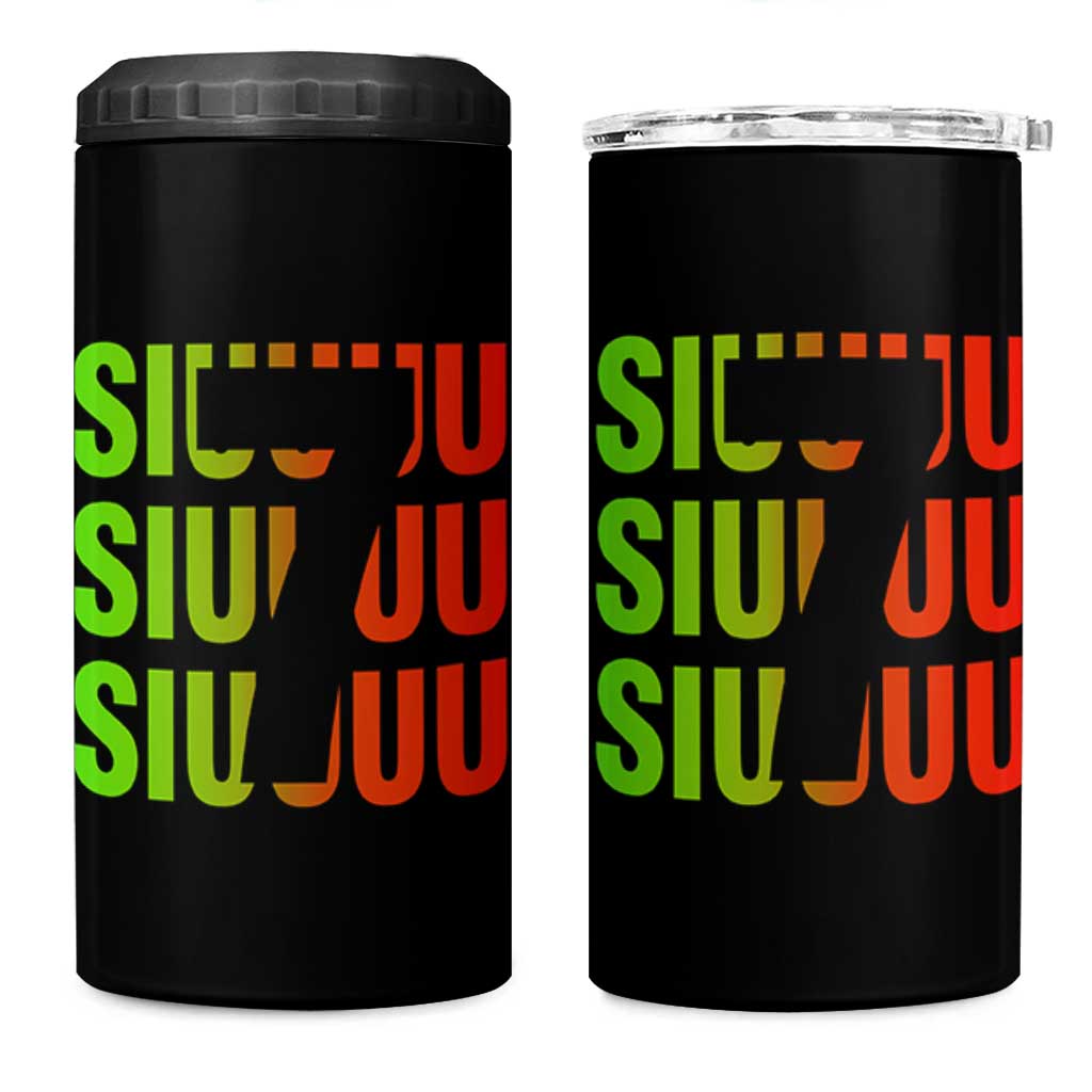 Siuuuu Soccer Celebration 4 in 1 Can Cooler Tumbler Gift For Soccer Lovers
