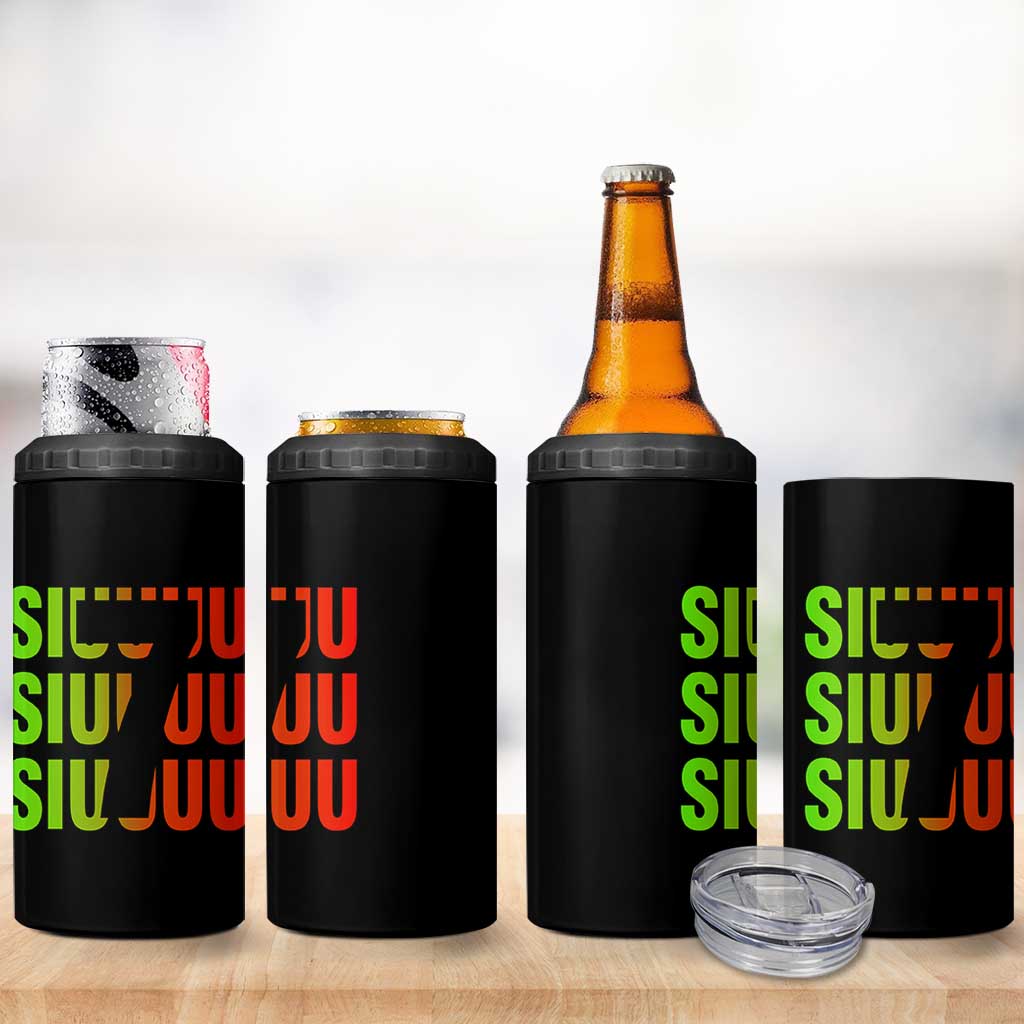 Siuuuu Soccer Celebration 4 in 1 Can Cooler Tumbler Gift For Soccer Lovers