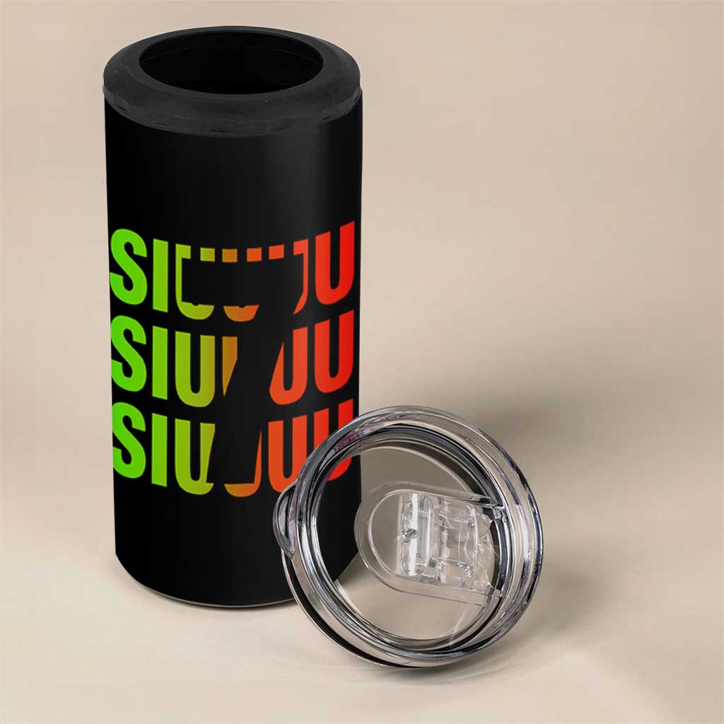 Siuuuu Soccer Celebration 4 in 1 Can Cooler Tumbler Gift For Soccer Lovers