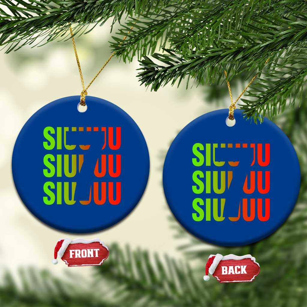 Siuuuu Soccer Celebration Ceramic Ornament Gift For Soccer Lovers