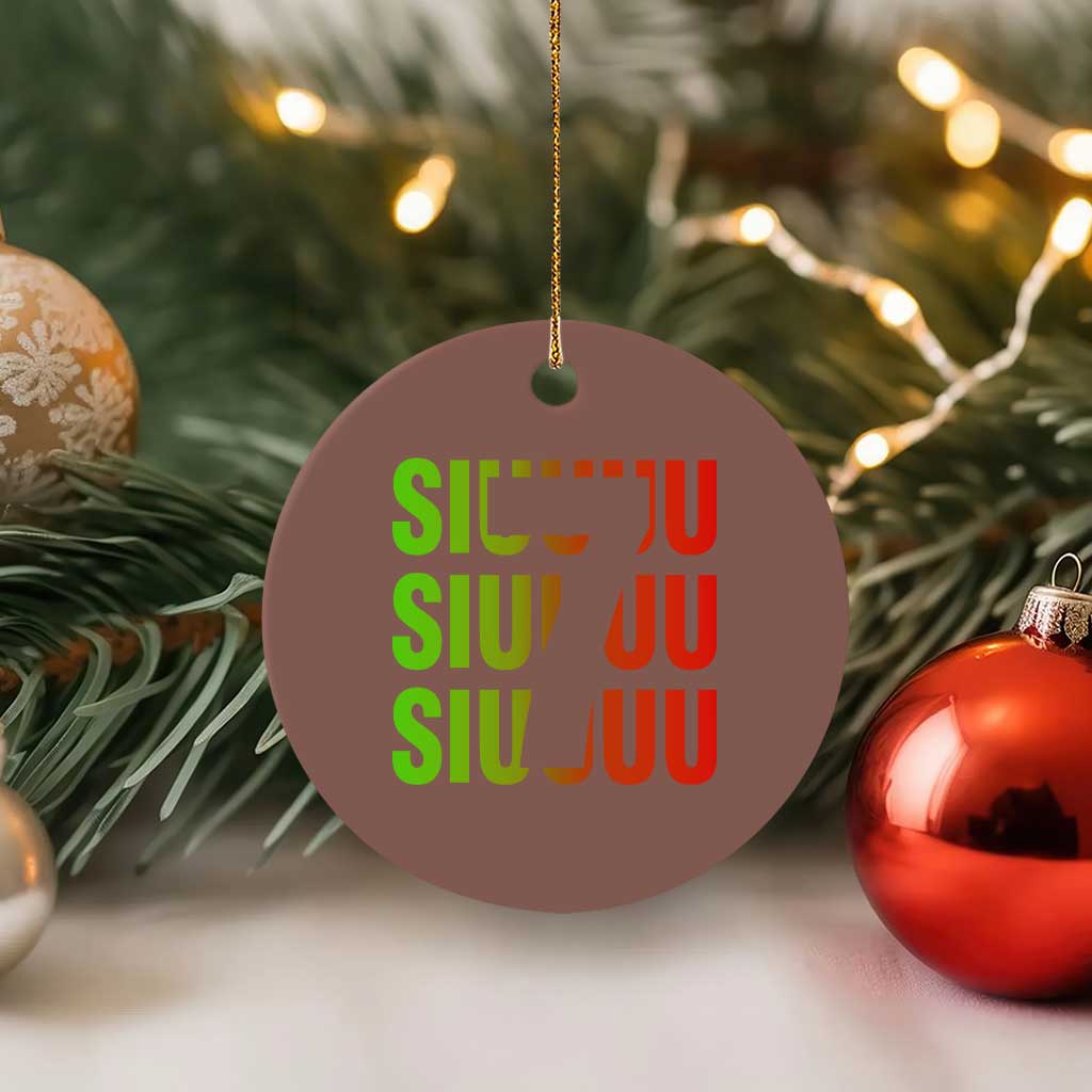 Siuuuu Soccer Celebration Ceramic Ornament Gift For Soccer Lovers