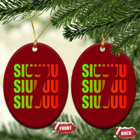 Siuuuu Soccer Celebration Ceramic Ornament Gift For Soccer Lovers