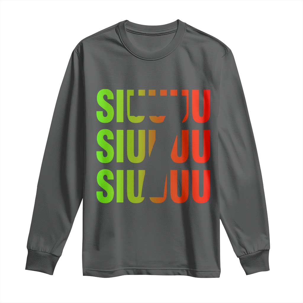 Siuuuu Soccer Celebration Long Sleeve Shirt Gift For Soccer Lovers