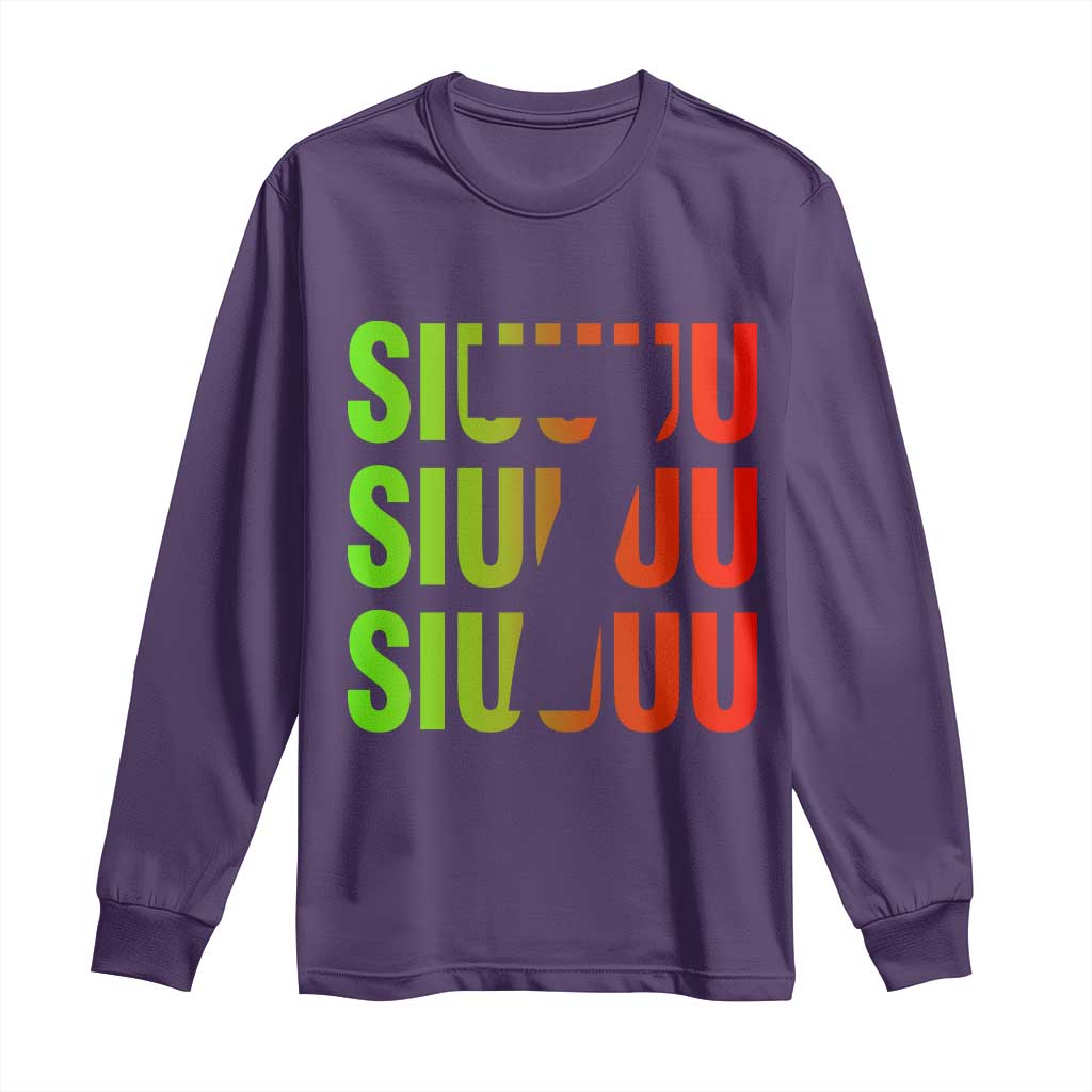 Siuuuu Soccer Celebration Long Sleeve Shirt Gift For Soccer Lovers