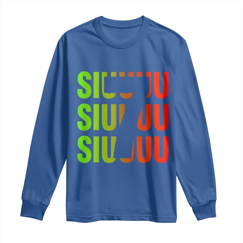 Siuuuu Soccer Celebration Long Sleeve Shirt Gift For Soccer Lovers