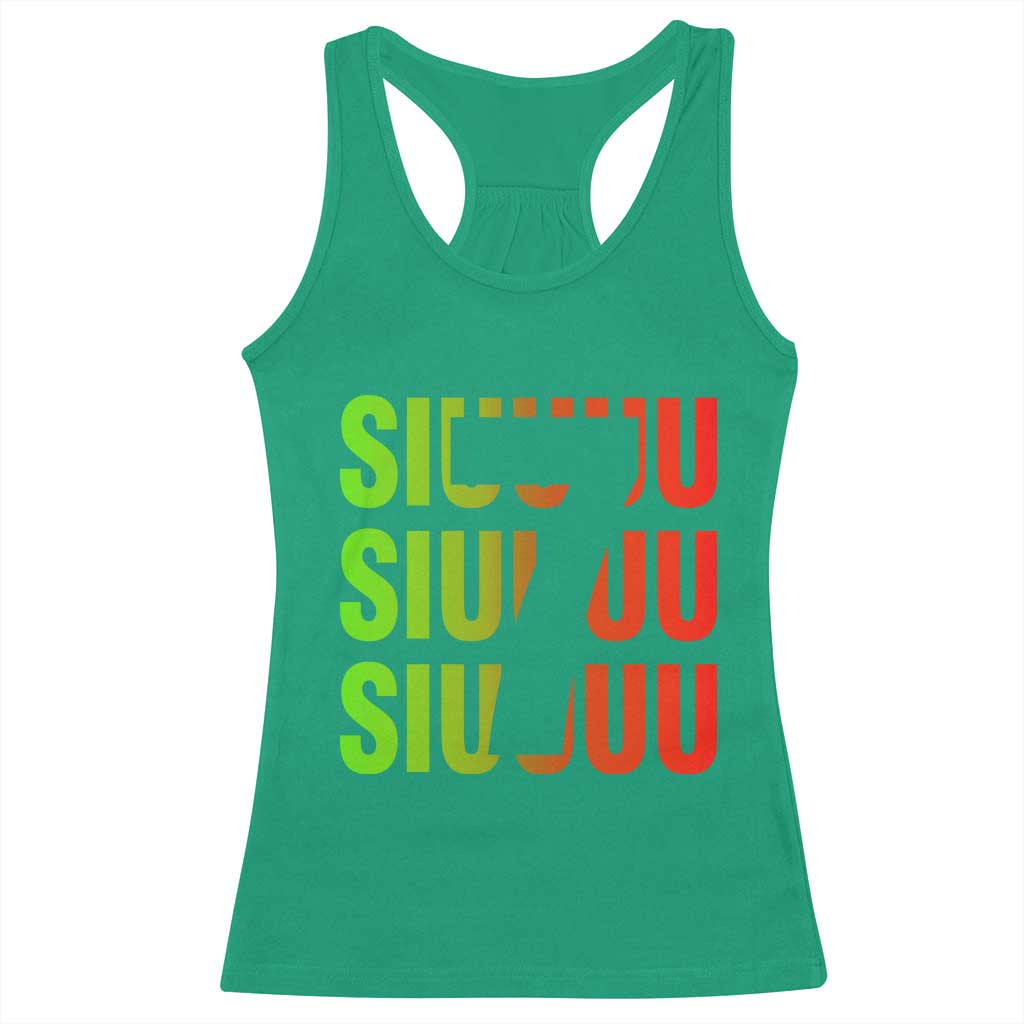 Siuuuu Soccer Celebration Racerback Tank Top Gift For Soccer Lovers