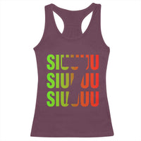 Siuuuu Soccer Celebration Racerback Tank Top Gift For Soccer Lovers