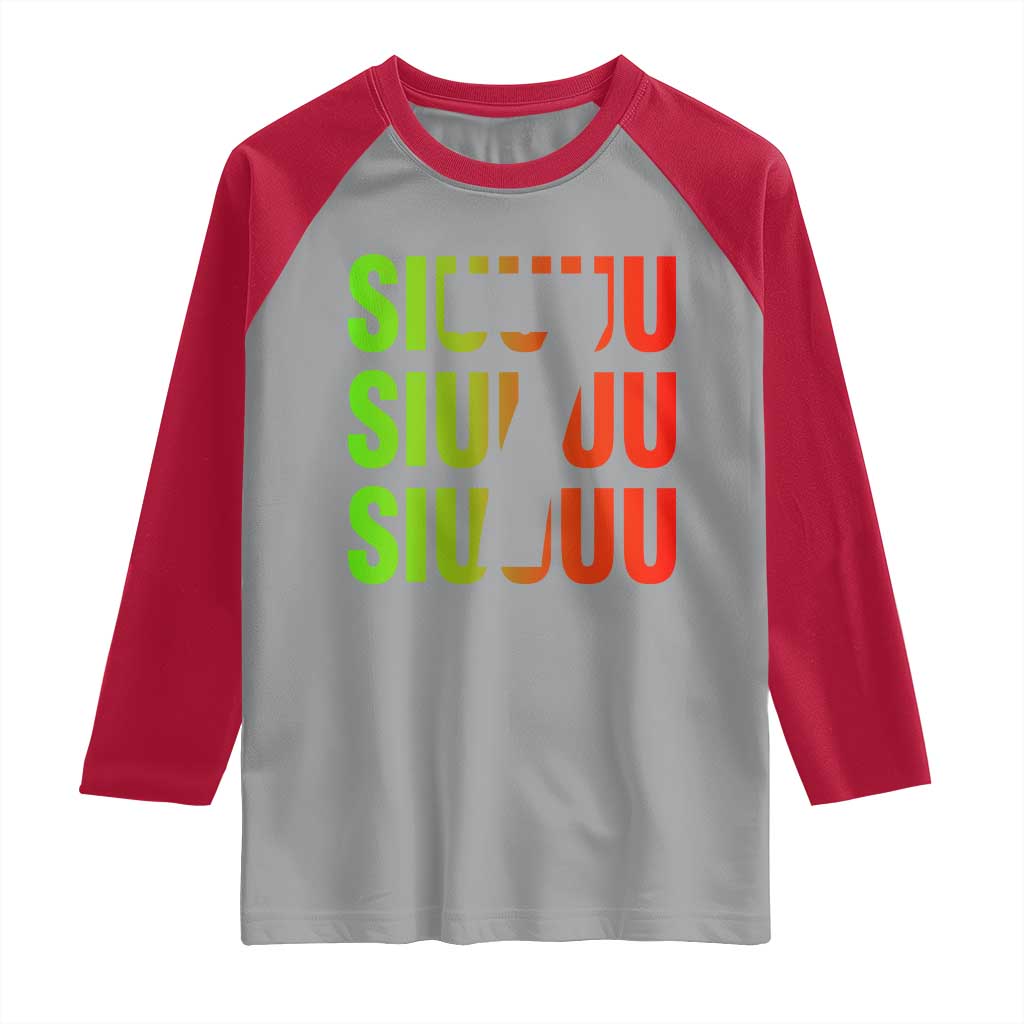 Siuuuu Soccer Celebration Raglan Shirt Gift For Soccer Lovers
