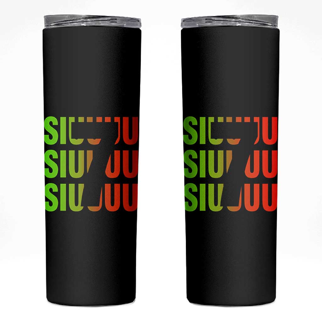 Siuuuu Soccer Celebration Skinny Tumbler Gift For Soccer Lovers