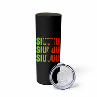 Siuuuu Soccer Celebration Skinny Tumbler Gift For Soccer Lovers