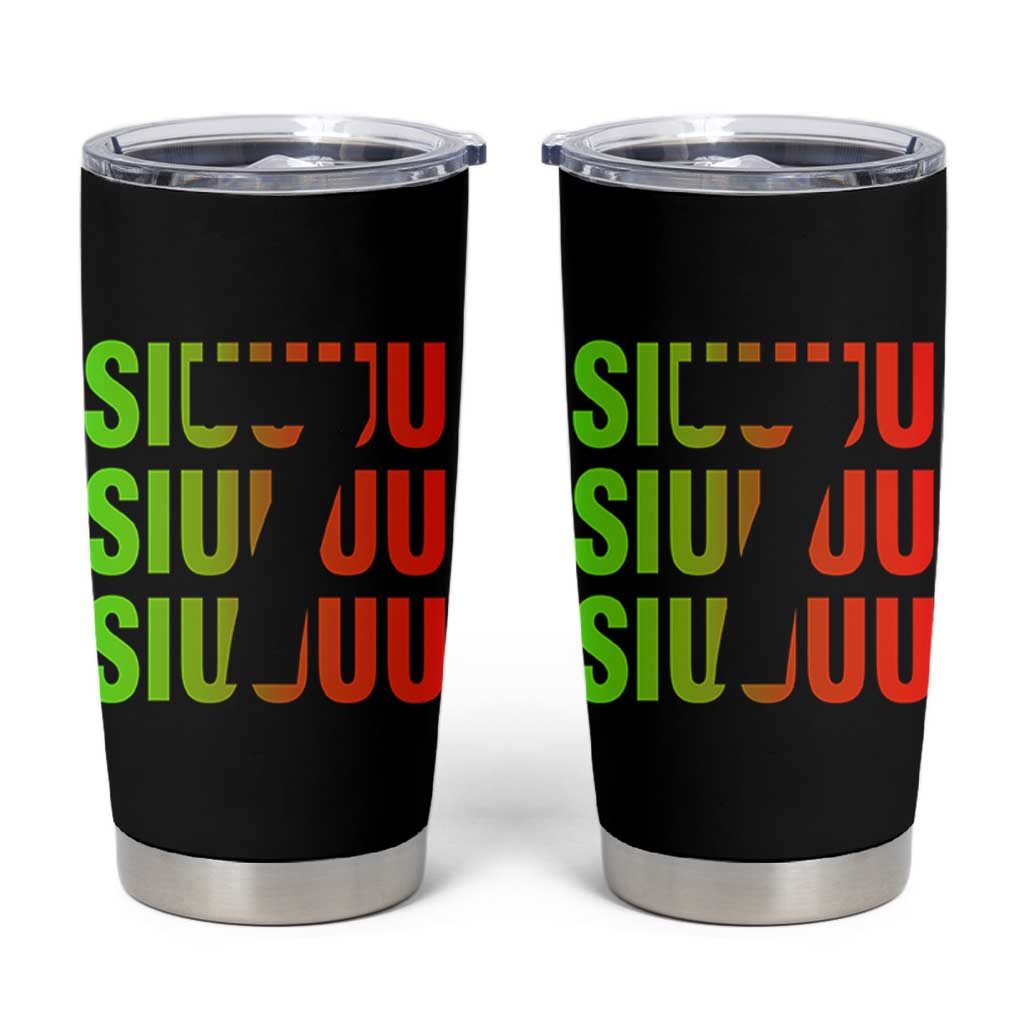 Siuuuu Soccer Celebration Tumbler Cup Gift For Soccer Lovers