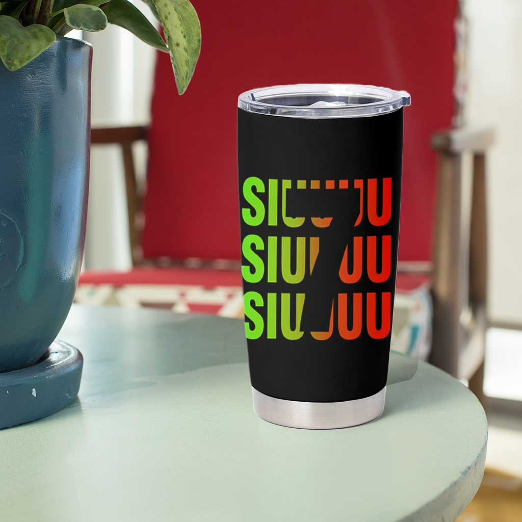Siuuuu Soccer Celebration Tumbler Cup Gift For Soccer Lovers