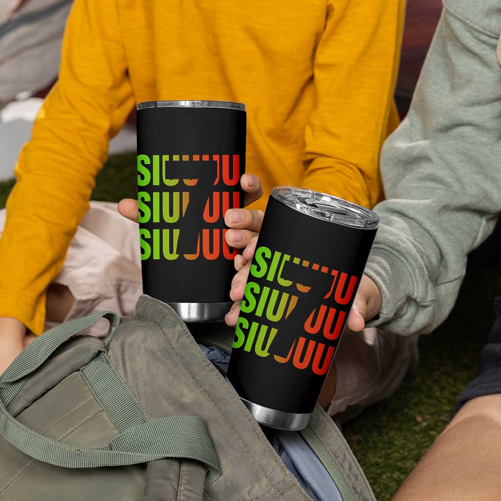 Siuuuu Soccer Celebration Tumbler Cup Gift For Soccer Lovers