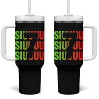 Siuuuu Soccer Celebration Tumbler With Handle Gift For Soccer Lovers