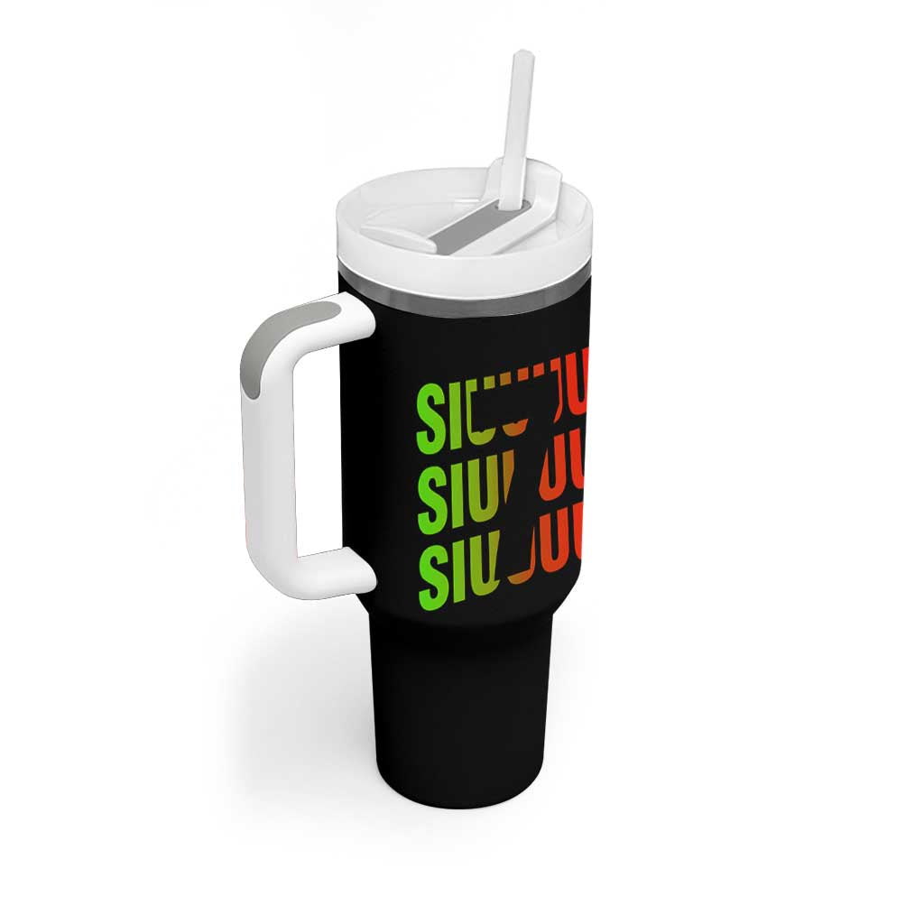Siuuuu Soccer Celebration Tumbler With Handle Gift For Soccer Lovers