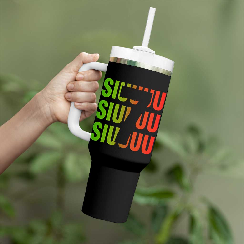 Siuuuu Soccer Celebration Tumbler With Handle Gift For Soccer Lovers