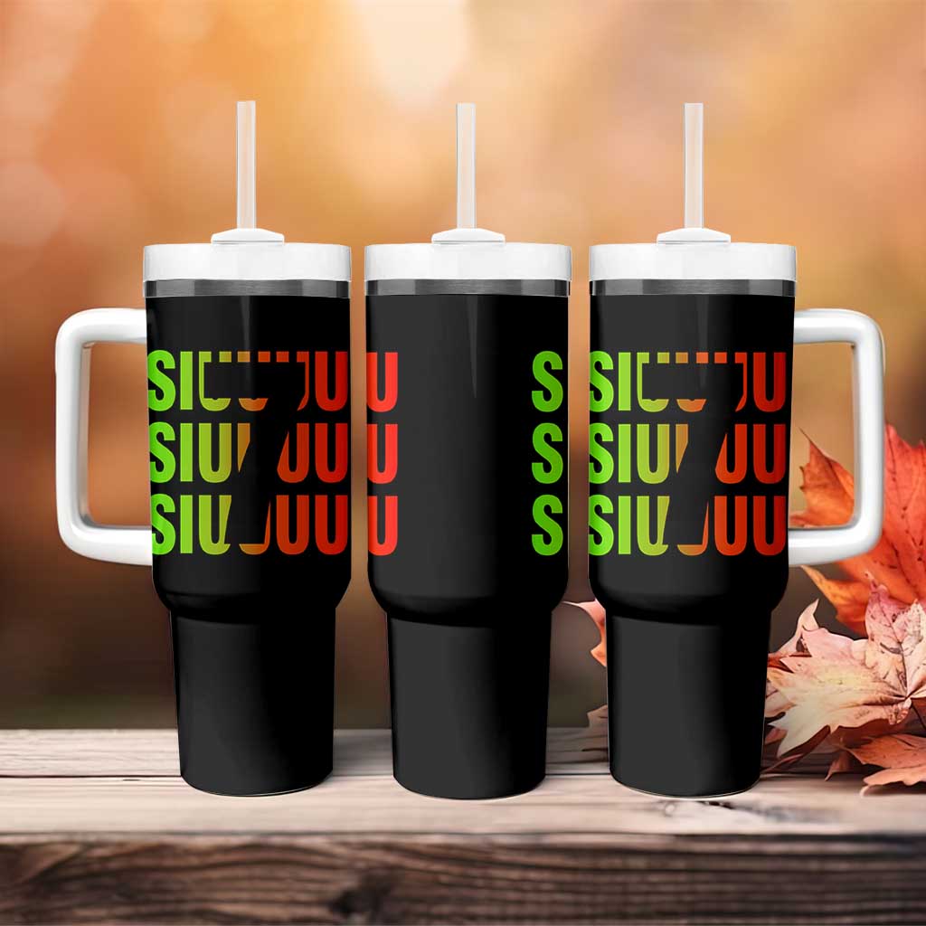 Siuuuu Soccer Celebration Tumbler With Handle Gift For Soccer Lovers