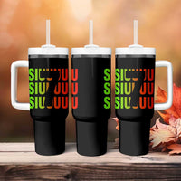 Siuuuu Soccer Celebration Tumbler With Handle Gift For Soccer Lovers