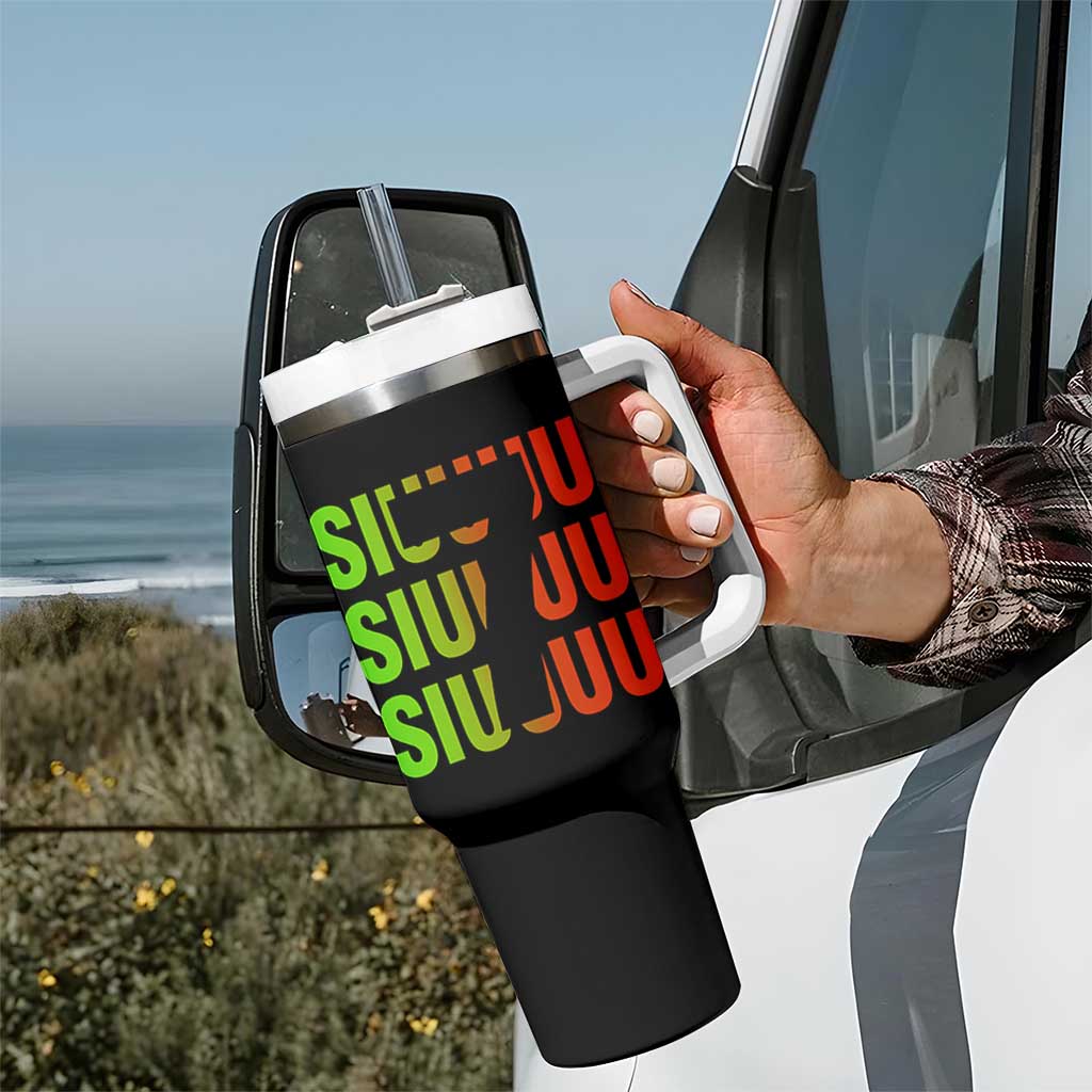 Siuuuu Soccer Celebration Tumbler With Handle Gift For Soccer Lovers