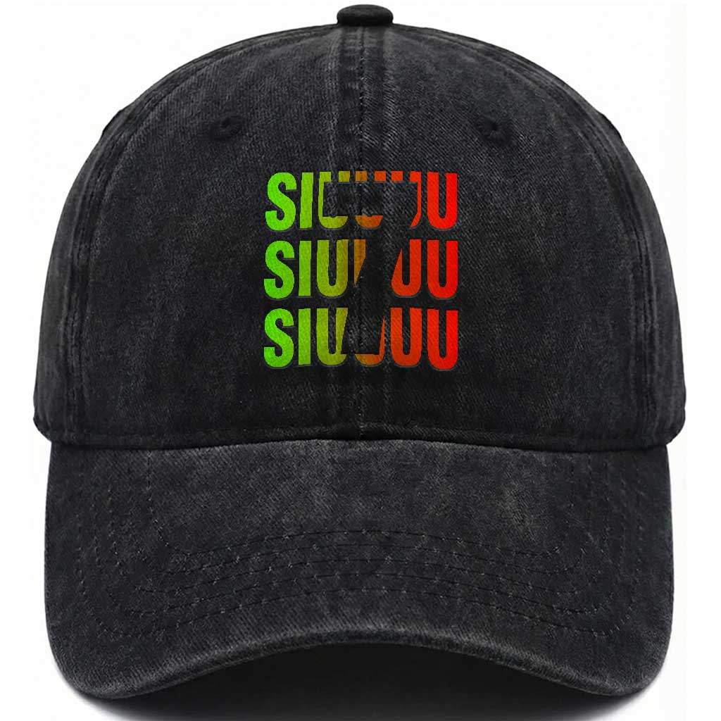 Siuuuu Soccer Celebration Washed Cotton Baseball Cap Gift For Soccer Lovers