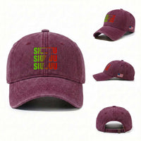 Siuuuu Soccer Celebration Washed Cotton Baseball Cap Gift For Soccer Lovers