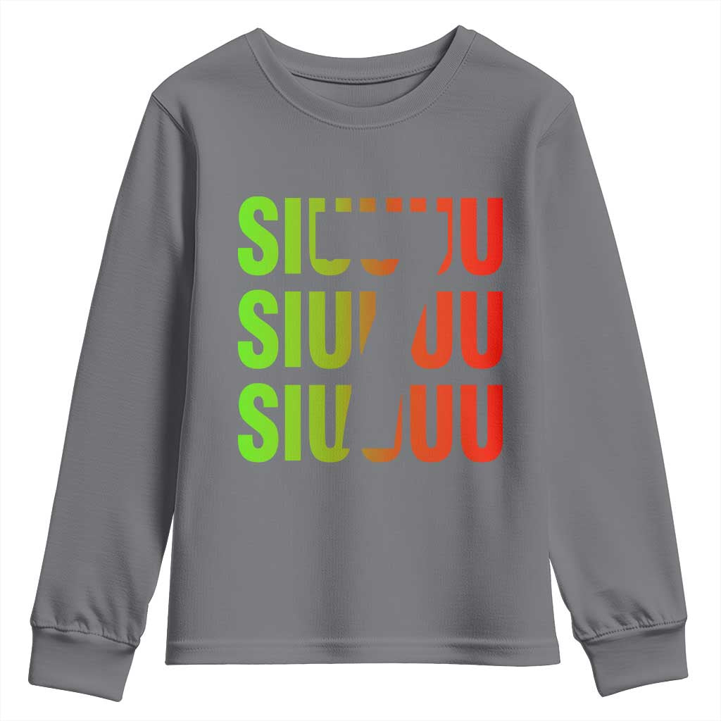 Siuuuu Soccer Celebration Youth Sweatshirt Gift For Soccer Lovers