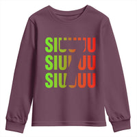 Siuuuu Soccer Celebration Youth Sweatshirt Gift For Soccer Lovers
