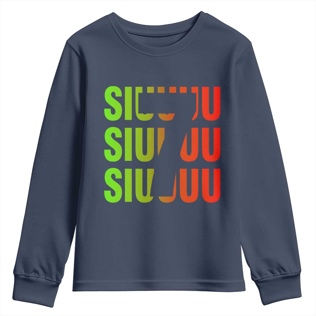 Siuuuu Soccer Celebration Youth Sweatshirt Gift For Soccer Lovers