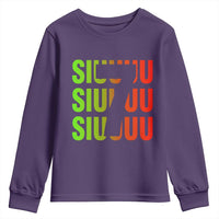Siuuuu Soccer Celebration Youth Sweatshirt Gift For Soccer Lovers