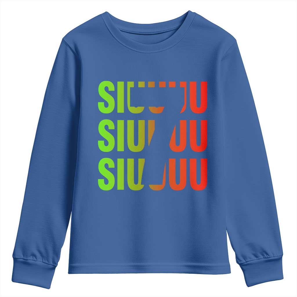 Siuuuu Soccer Celebration Youth Sweatshirt Gift For Soccer Lovers