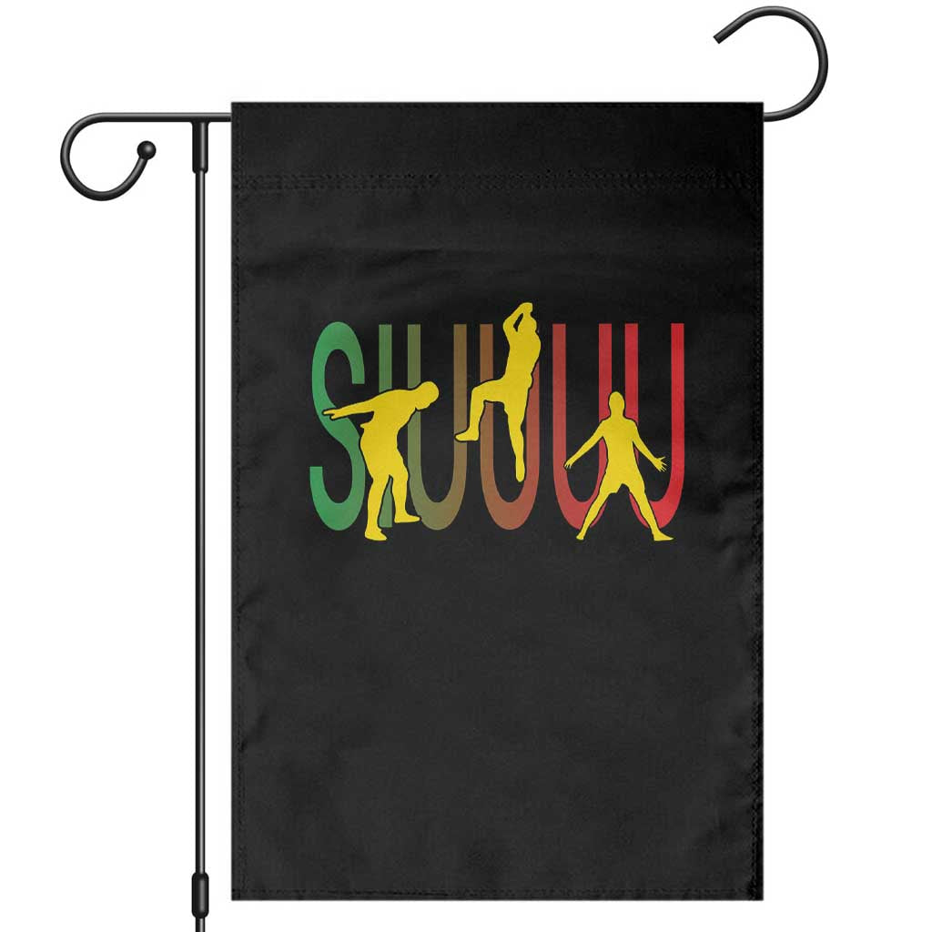 Funny Game Day Soccer Celebration Gift Garden Flag Siuuuu