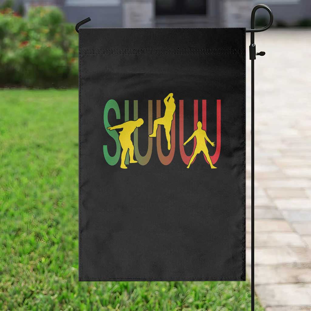Funny Game Day Soccer Celebration Gift Garden Flag Siuuuu
