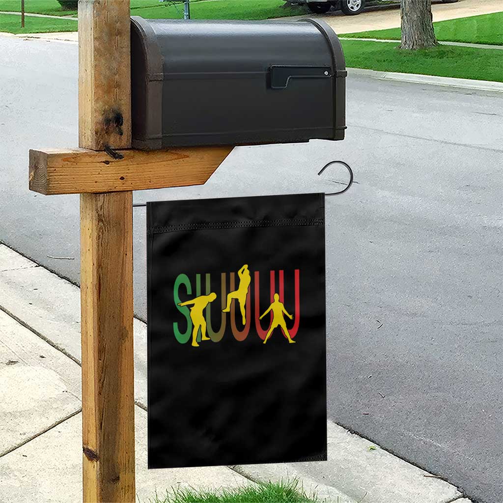 Funny Game Day Soccer Celebration Gift Garden Flag Siuuuu