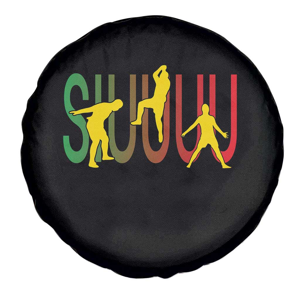Funny Game Day Soccer Celebration Gift Spare Tire Cover Siuuuu